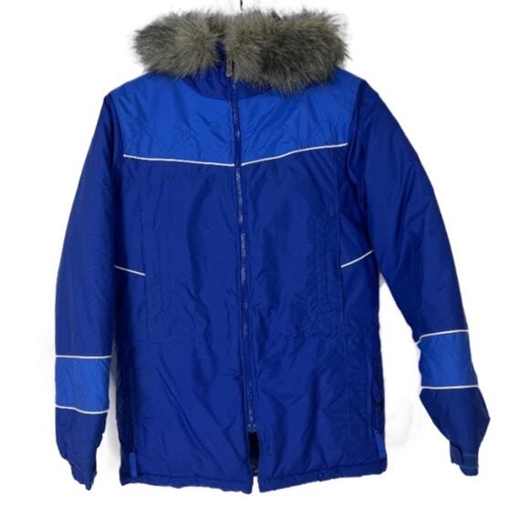 Columbia Kids Winter Faux Fur Hooded JacketSize 14